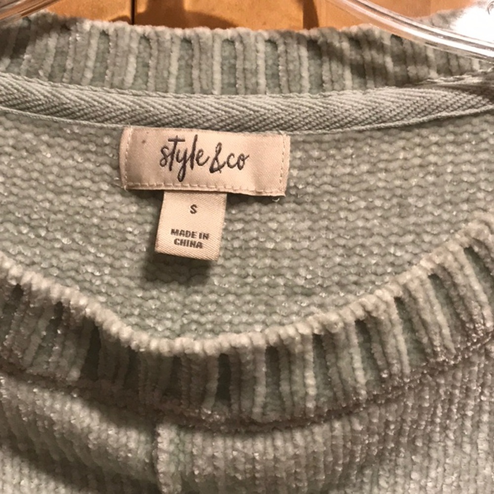 Style & Co Velour Heavyweight Sweater - Picture 3 of 6
